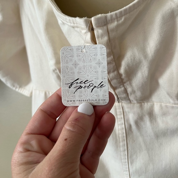 Free People Cheyenne Denim Mini Dress NWT - Picture 5 of 8